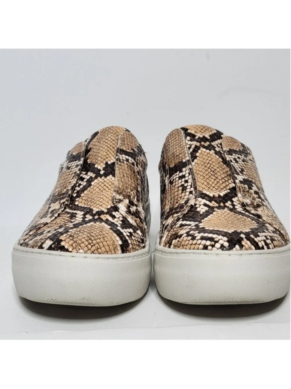 J/Slides Snake Embossed Platform Sneakers Size 8.5